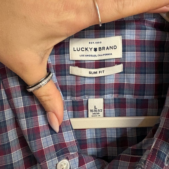 Lucky Brand Men's Checkered Shirt - Picture 5 of 7